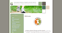 Desktop Screenshot of inbalancephysicaltherapy.com